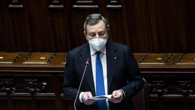 Eine Verlängerung der Corona-Maßnahmen ist im Gespräch. Im Bild Ministerpräsident Mario Draghi.