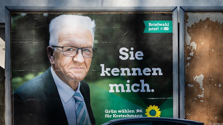 Grüner Kretschmann vor zweiter Wiederwahl in Baden-Württemberg.