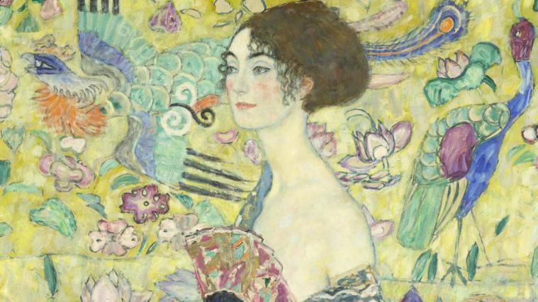 Klimts „Dame mit Fächer“ findet einstweilen im Belvedere Unterschlupf.