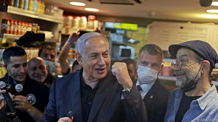 Netanyahu als Wahlsieger.