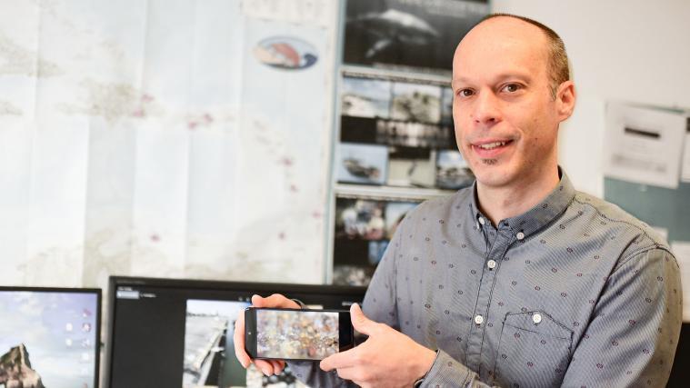 Tobias Pfingstl und seine Entdeckung.