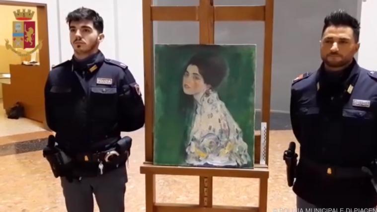 Wieder aufgetauchtes Klimt-Gemälde in Piacenza.