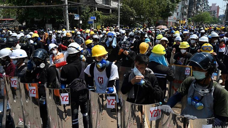 Wieder sind bei den Protesten in Myanmar Menschen gestorben.