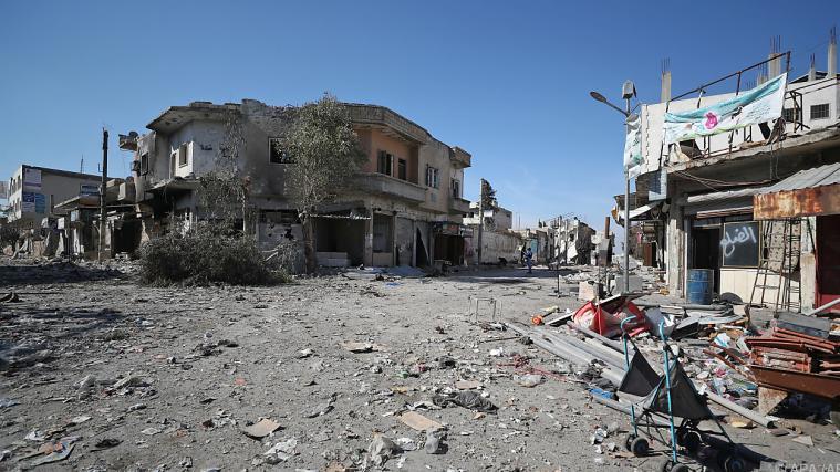Das Bild zeigt die Stadt Saraqib im Jahr 2020.