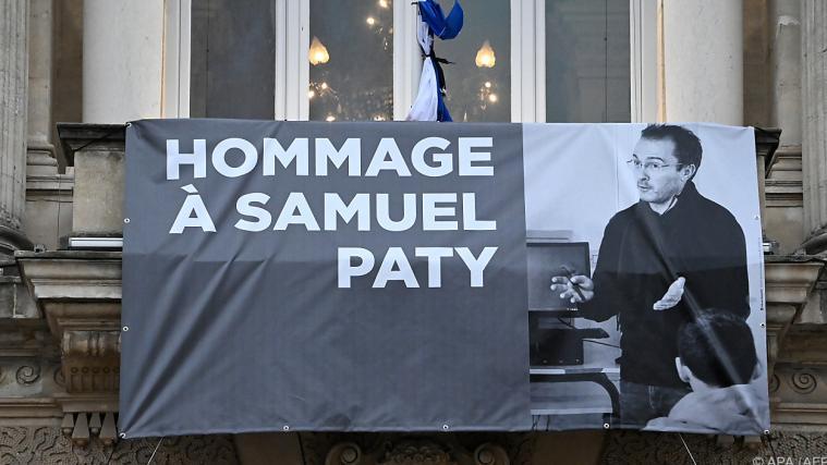 Der Lehrer Samuel Paty war im Oktober enthauptet worden.