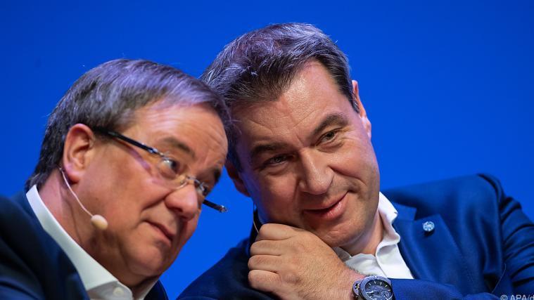 Laschet (links) oder Söder? Die ungelöste K-Frage belastet die Union.