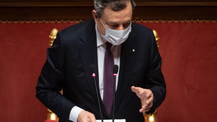 Mario Draghi hat auch im Senat Zustimmung für seinen Recovery Plan erhalten.