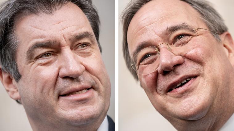 Markus Söder und Armin Laschet wollen die Kanzlerkandidatur in dieser Woche klären.