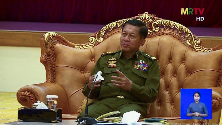 Min Aung Hlaing, Chef der Militärführung.