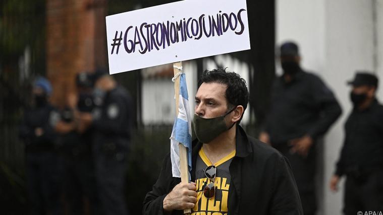 Proteste gegen Pandemie-Maßnahmen in Argentinien.