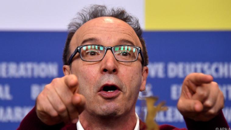 Roberto Benigni wird in Venedig ausgezeichnet.