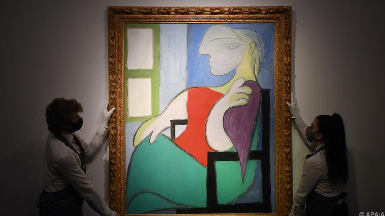 Bieterschlacht um das Picasso-Bild „Sitzende Frau am Fenster (Marie-Thérèse)“ in York.