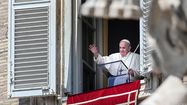 Der Papst beim wöchentlichen Angelus-Gebet.