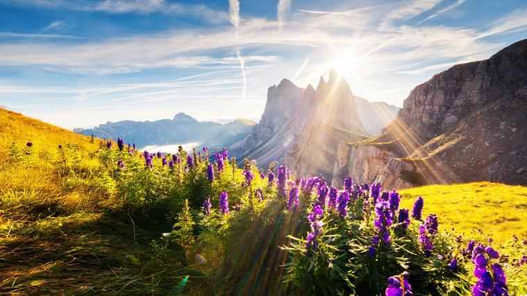 Die Bergwelt bewahren (im Bild ein Blick auf die Geislergruppe).