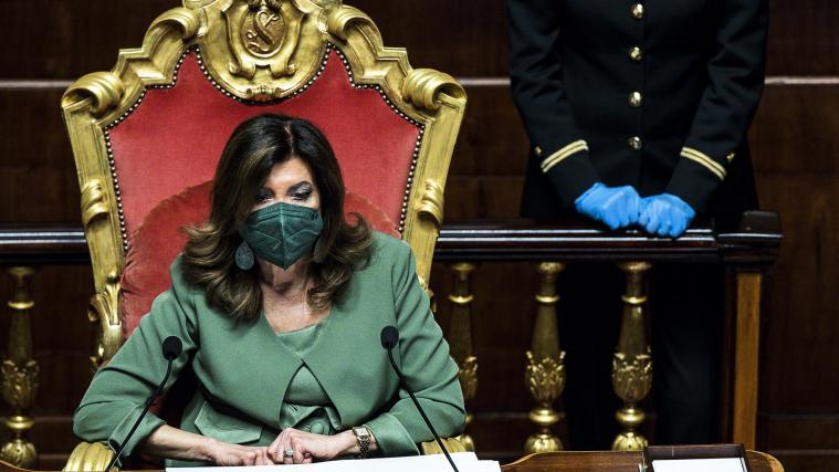 Die Präsidentin des italienischen Senats Maria Elisabetta Alberti Casellati erhielt Drohbriefe und Morddrohungen.