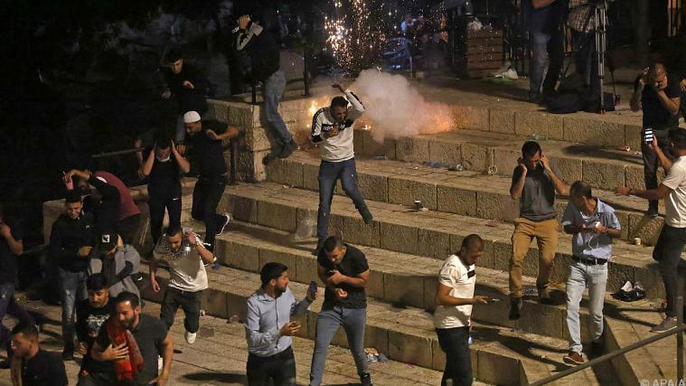 Gewaltsame Auseinandersetzungen in Jerusalem.