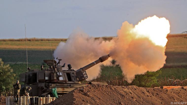 Israels Armee feuerte mit Artillerie (Archivbild).