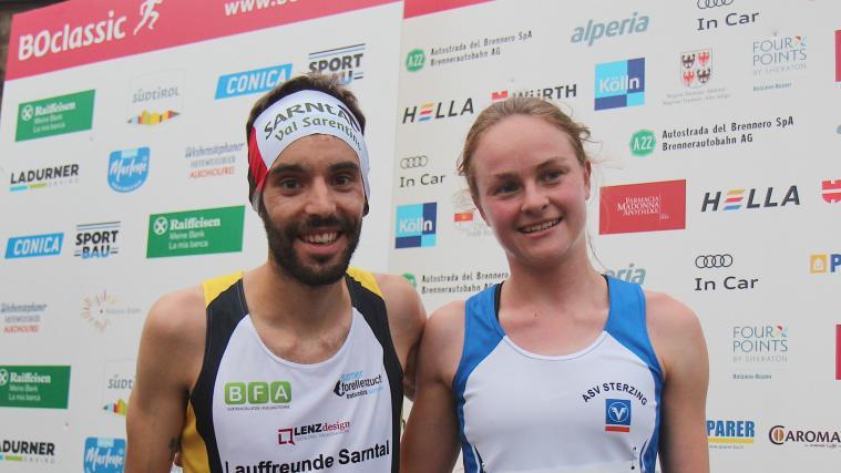 Konnten das Rennen für sich entscheiden: Hannes Perkmann und Lara Vorhauser.