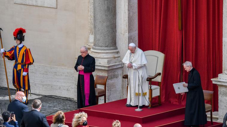 Papst Franziskus bei der wöchentlichen Generalaudienz am Mittwoch.