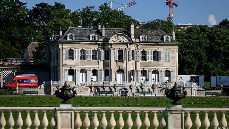 Biden und Putin konferieren in der "Villa La Grange" bei Genf.