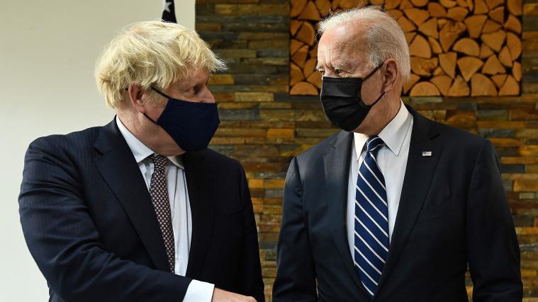 Der britische Premierminister Boris Johnson traf US-Präsidenten Joe Biden.
