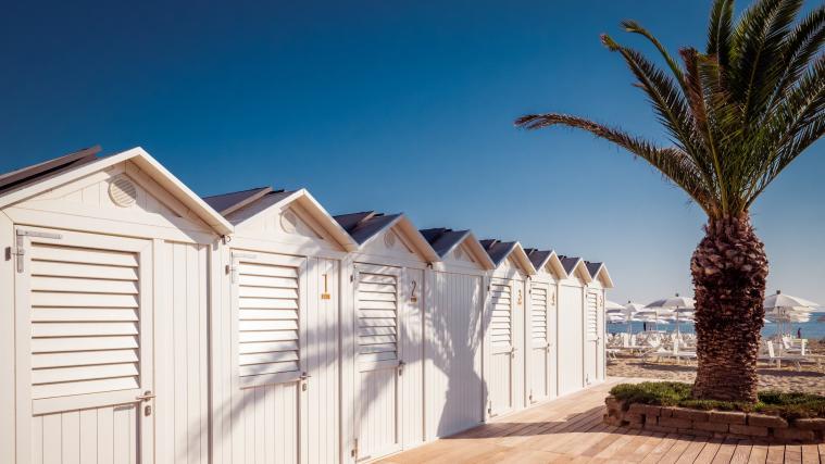 Die Badeanstalt Bagni 77 in Ancona an der Adria wurde mit dem ersten „ClimaBeach“-Gütesiegel ausgezeichnet.