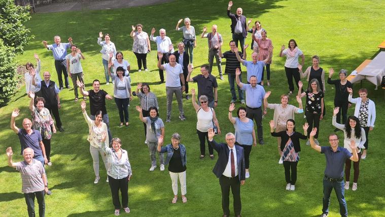 Gemeinschaftsfoto der Kursteilnehmenden am Abschlusstag.