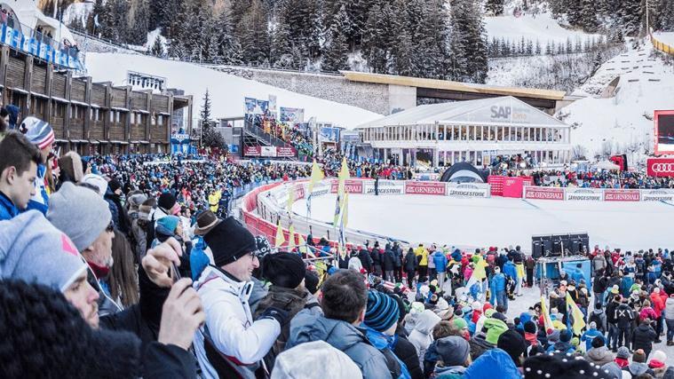 Herrscht im Zielraum der Saslong bald schon WM-Feeling?