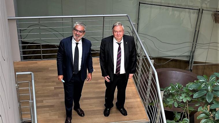 SEV-Direktor Rudi Rienzner und SEV-Präsident Hanspeter Fuchs.