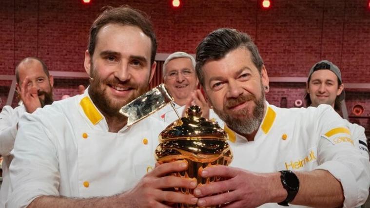 Sie haben sich den goldenen „Cupcake“ geholt: Oliver Gasser und Helmut Oberkalmsteiner (v.l.).