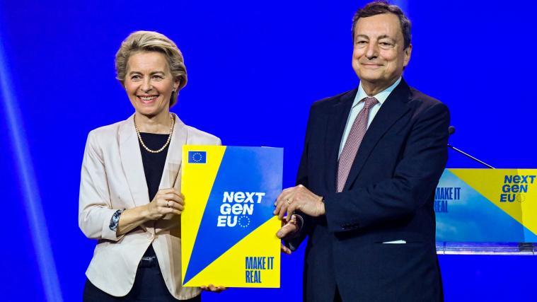 Ursula von der Leyen und Mario Draghi.