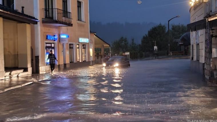 Auch in Berchtesgaden ist es zu starken Überschwemmungen gekommen.