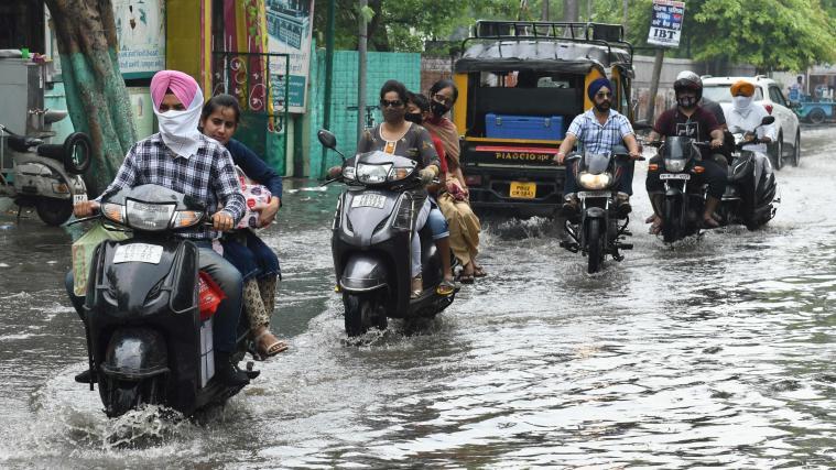 Der Monsunregen hält Indien in Atem.
