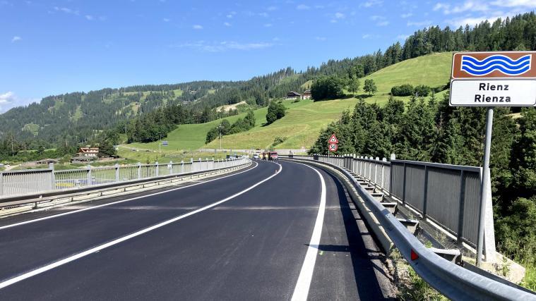 Früher als geplant sind die beiden Brückenviadukte auf der Umfahrung von Welsberg fertig saniert.
