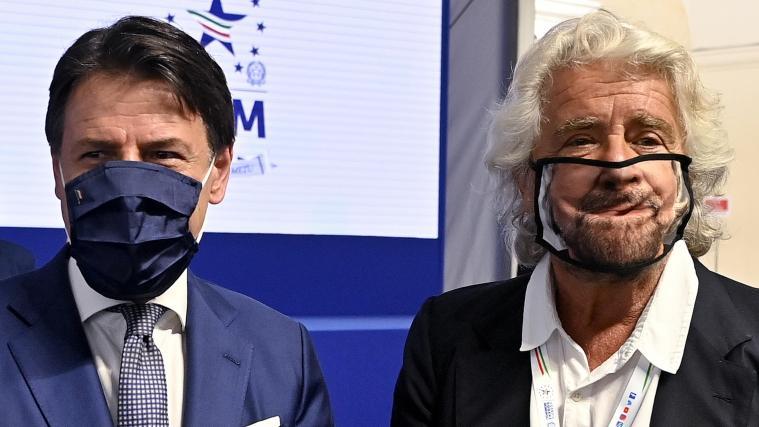 Giuseppe Conte und Beppe Grillo reden derzeit nicht miteinander.