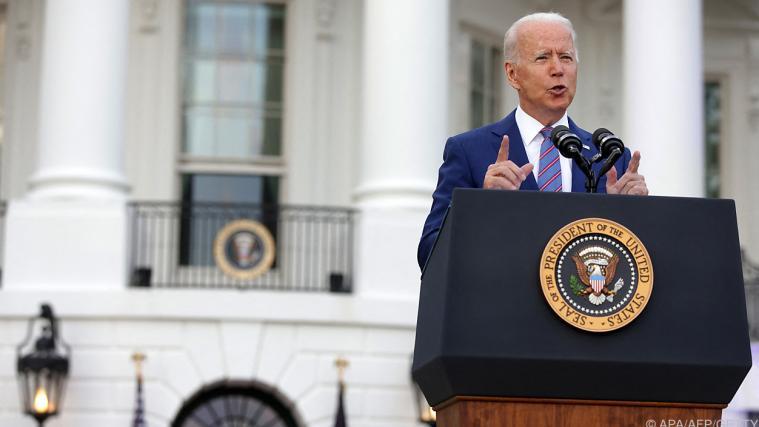 Impfen sei das Patriotischste, was die US-Bürger machen könnten, erklärte US-Präsident Joe Biden am Unabhängigkeitstag am 4. Juli.