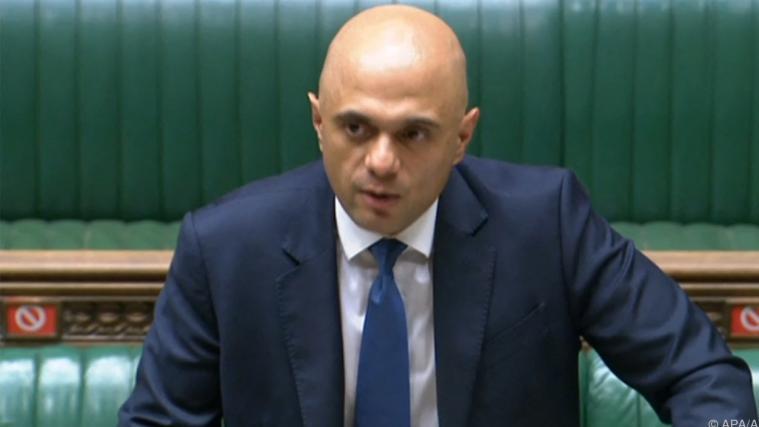 Javid wurde positiv auf Covid-19 getestet.