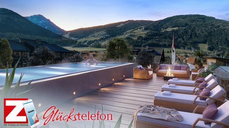 Mit etwas Glück können Sie am Sonntag einen von drei Gutscheinen für einen Day-Spa inkl. Frühstück und Nachmittagssnack im Familienhotel Famelí in Olang gewinnen.