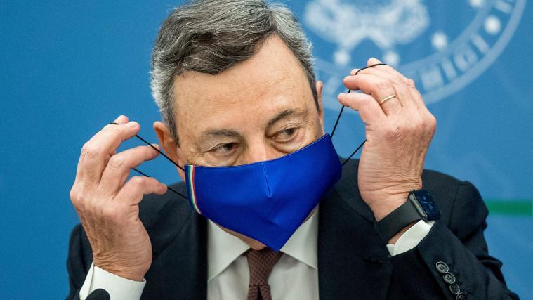 Premier Mario Draghi kritisierte Politiker, die sich nicht impfen lassen.
