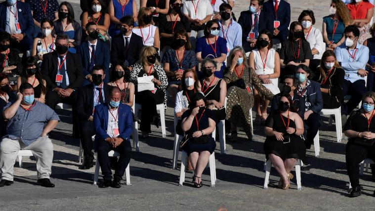Viele der Gäste auf der Trauerfeier hatten Tränen in den Augen.