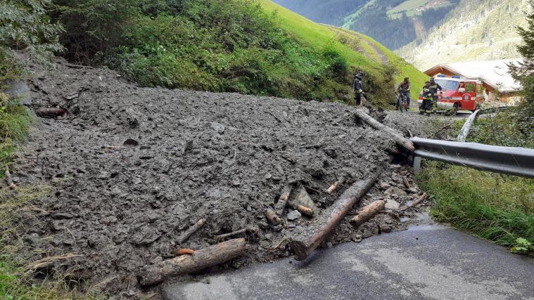 Heftige Regenfälle sorgen im Ahrntal für zahlreiche Unwettereinsätze.