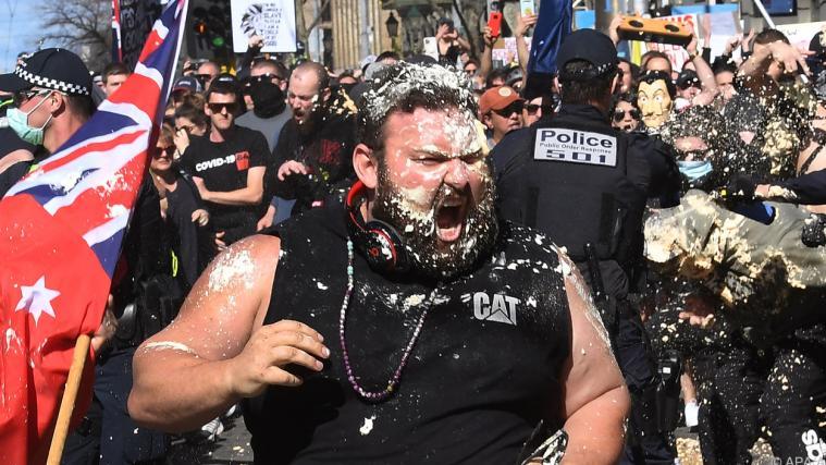 In Australien ist es bei mehreren Protesten zu Ausschreitungen gekommmen.
