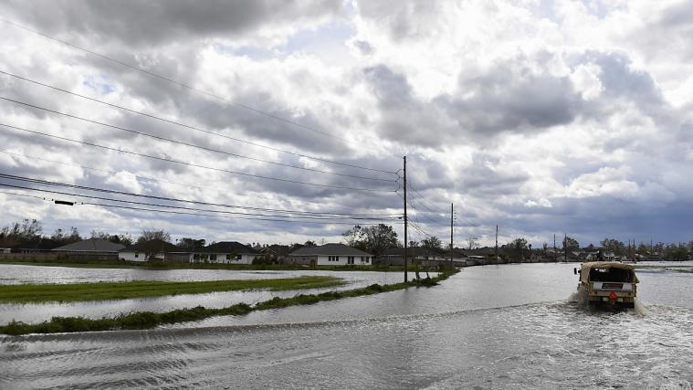 In Louisiana sind noch immer viele Straßen überflutet.