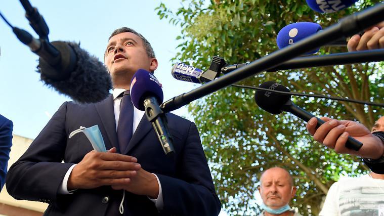 Innenminister Gérald Darmanin macht Drogenbanden für den Angriff verantwortlich.