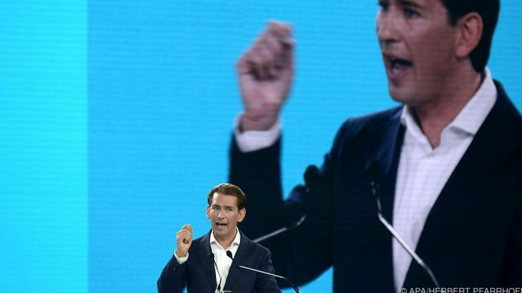 Kurz am ÖVP-Parteitag in St. Pölten.