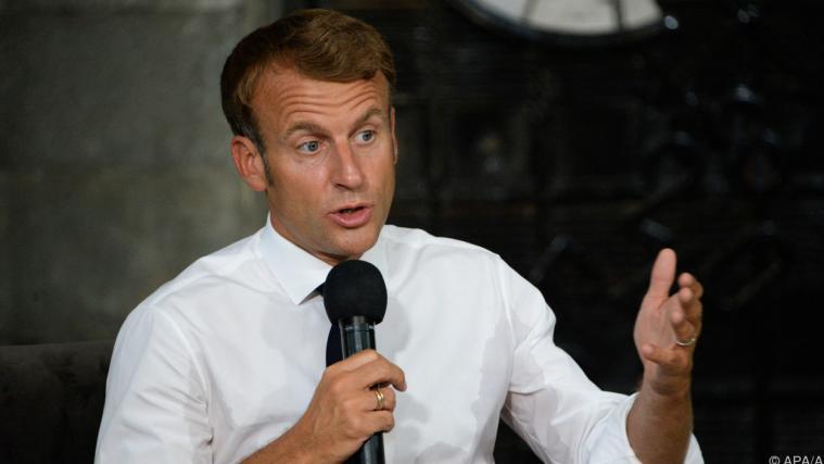 Macron stellte sich auf die Seite der Christen.