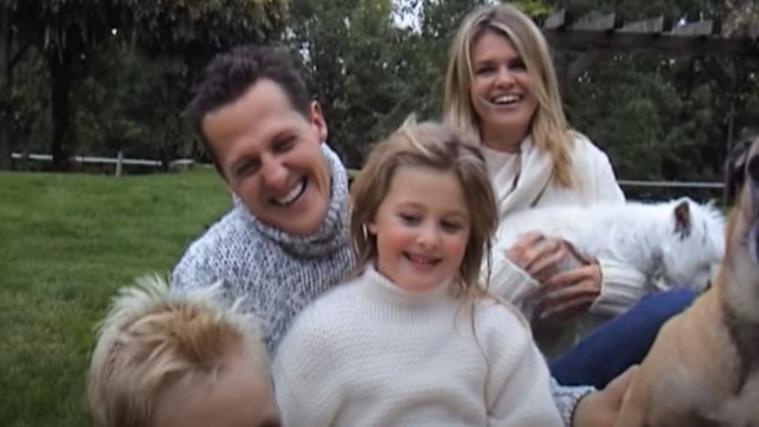 Michael Schumacher mit seiner Familie.