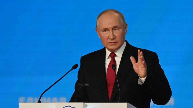 Wladimir Putin erhebt Vorwürfe gegen den Westen.
