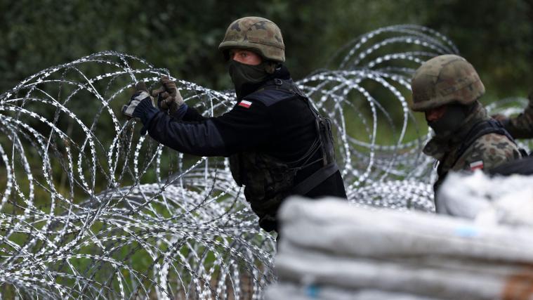 Die Grenze zu Belarus wird zum Spannungsfeld.