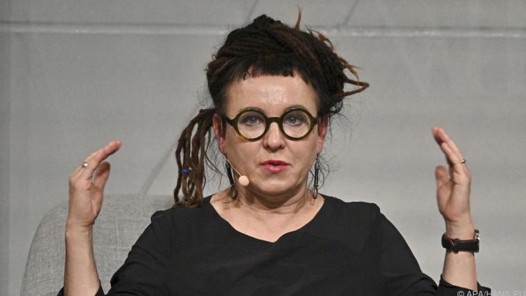 Literaturnobelpreisträgerin Olga Tokarczuk zu Gast in Wien.